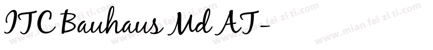 ITC Bauhaus Md AT字体转换